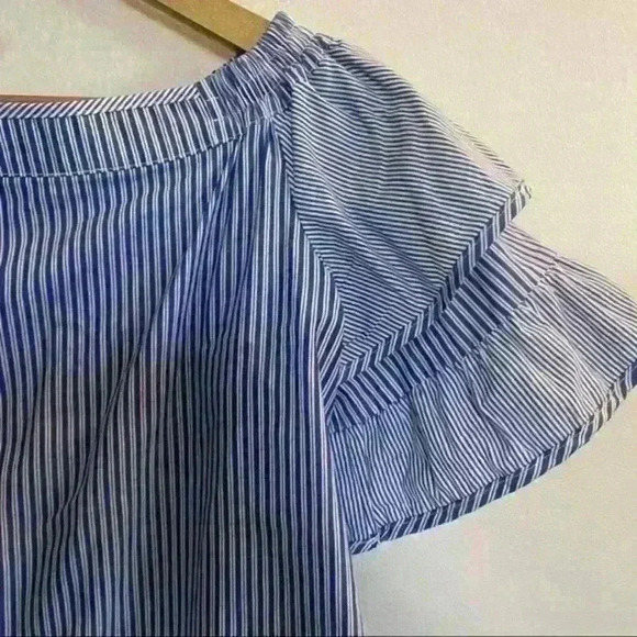 Parker Off the Shoulder Striped Top size small - Picture 3 of 8